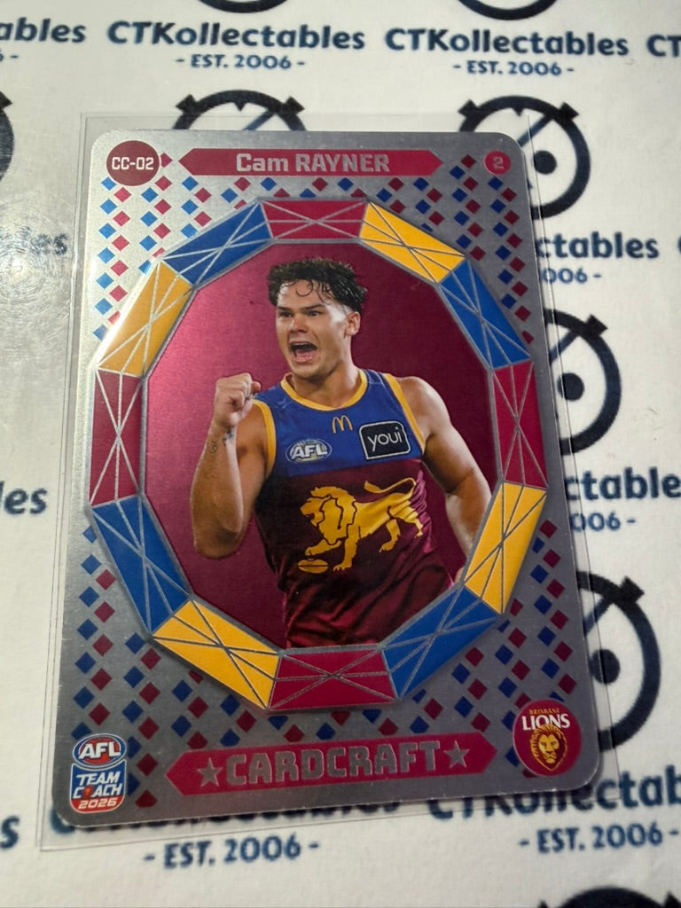 2026 Teamcoach AFL Cardcraft CC-02 Cam Rayner Lions