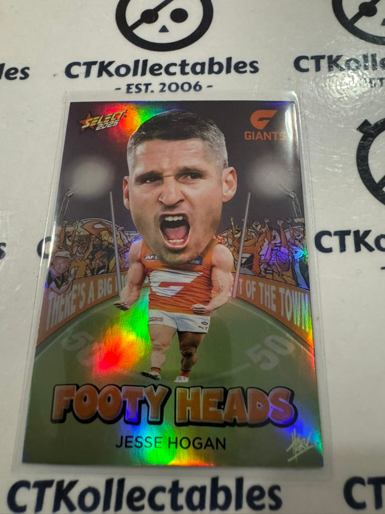 2025 AFL Footy Stars Footy Heads Jesse Hogan FH47 Giants