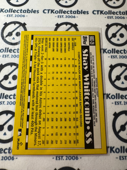 2025 Topps Series 2 Baseball Shay Whitcomb 35th Anniversary #90B2-29 Astros