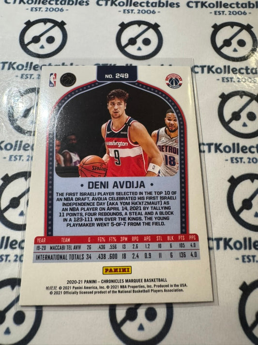 2020-21 NBA Panini Chronicles Deni Avdija Marquee Green Ice #249