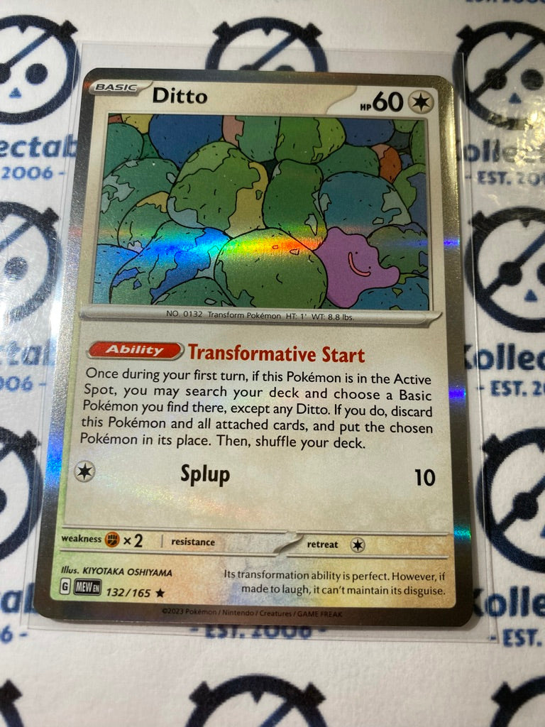 Ditto Holo Rare #132/165 Scarlet & Violet 151 Pokemon Card CTKollectables Ditto Holo Rare #132/165 Scarlet & Violet 151 Pokemon Card CTKollectables