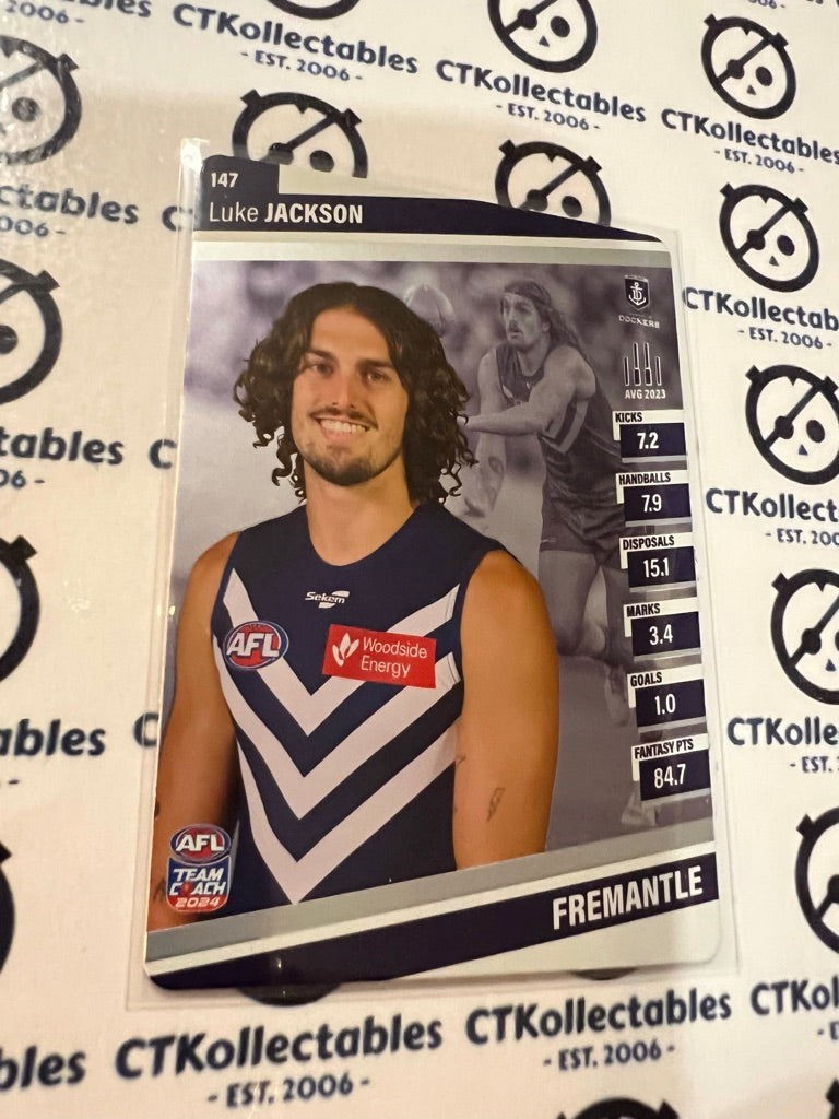 2024 AFL Teamcoach Silver Card #147 Luke Jackson Dockers