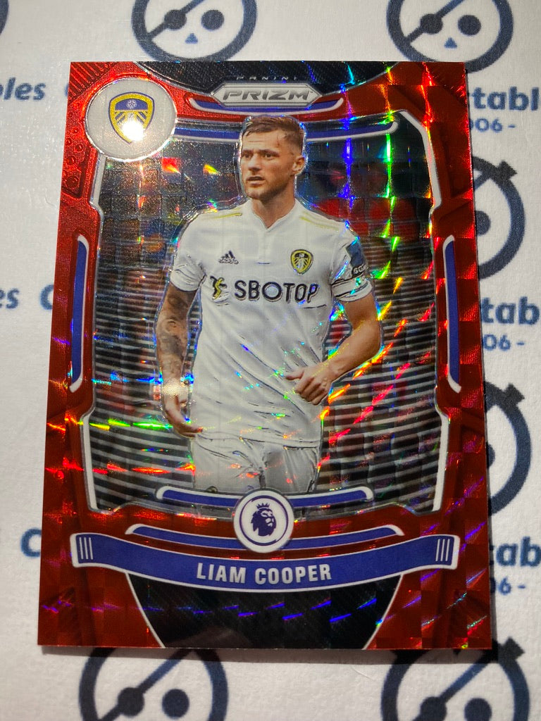 2021-22 Panini Prizm Premier League Soccer Liam Cooper Red Mosaic Prizm #215
