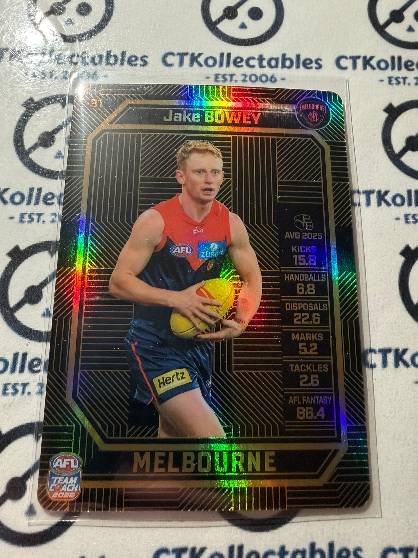 2026 Teamcoach AFL BRONZE Jake Bowey #31 Demons