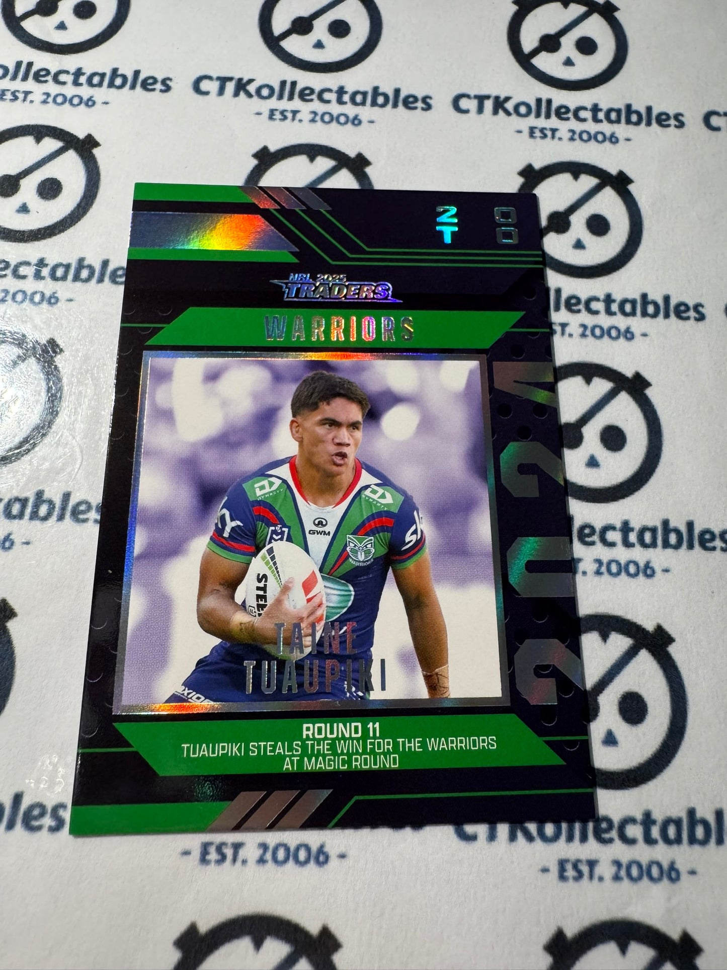 2025 NRL Traders Season To Remember SR 46 / 51 WARRIORS TAINE TUAUPIKI