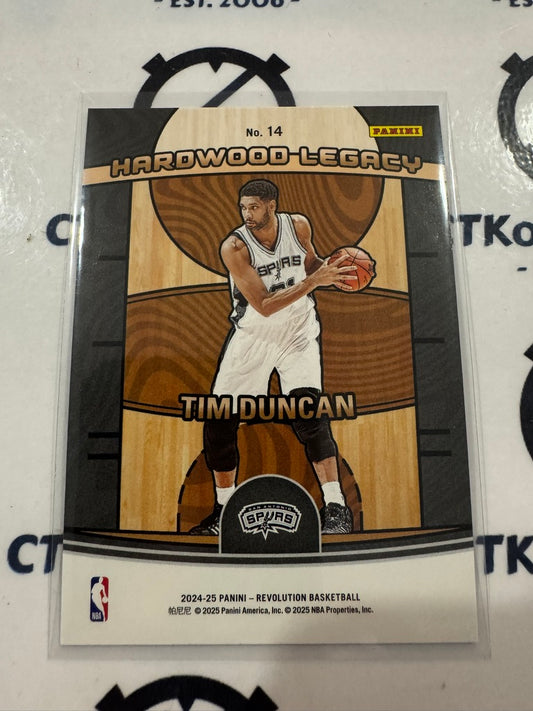 2024-25 Panini NBA Revolution Tim Duncan Hardwood Legacy #14 Spurs