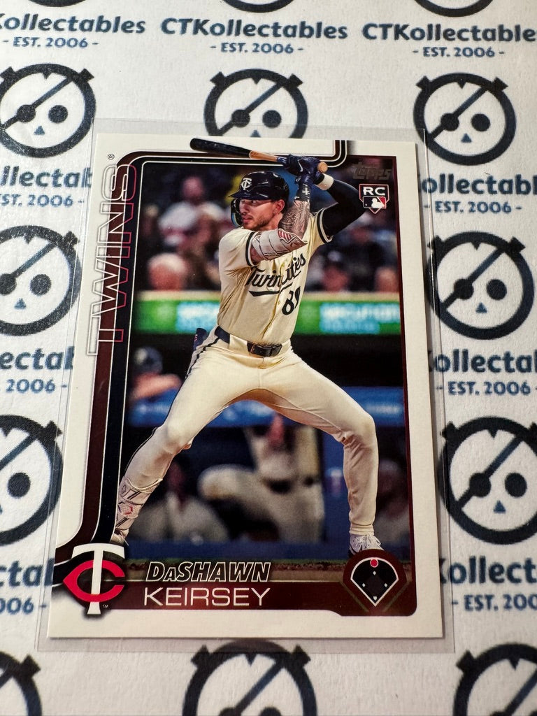 2025 Topps Series 2 Baseball Rookie Card #605 DaShawn Keirsey, Minnesota Twins R