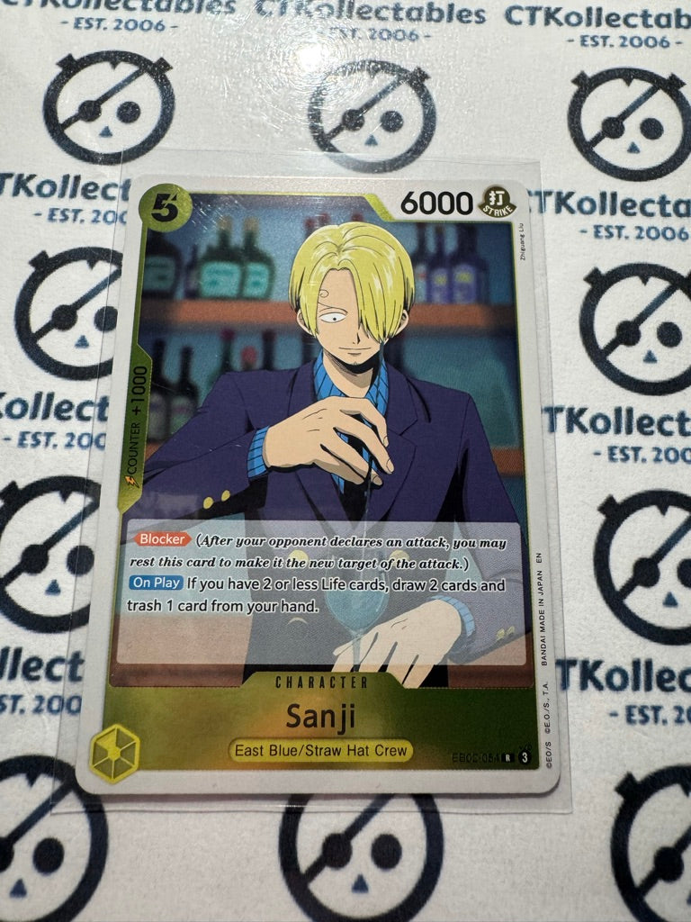 One Piece TCG Sanji Foil EB02-054 R Anime 25th Collection