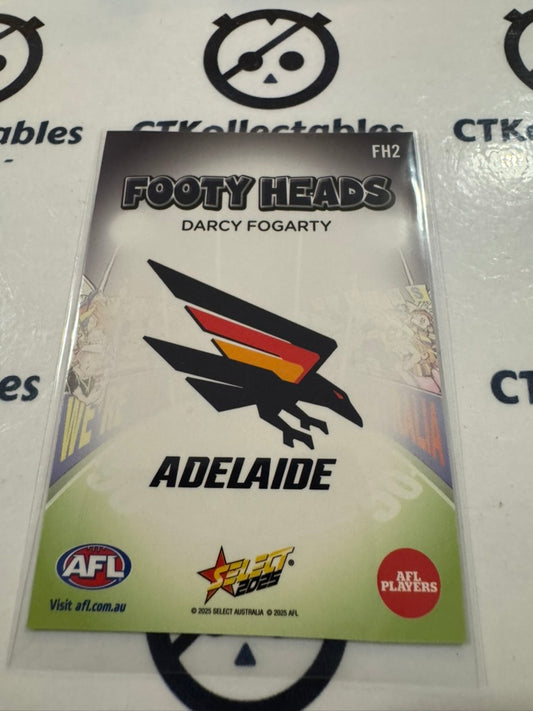 2025 AFL Footy Stars Footy Heads Darcy Fogarty FH2 Crows