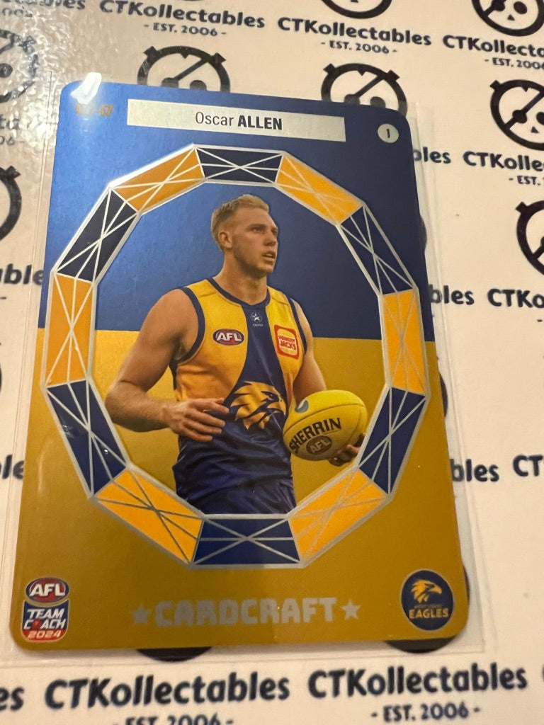 2024 AFL Teamcoach Oscar Allen Cardcraft CC-17 #1 Eagles