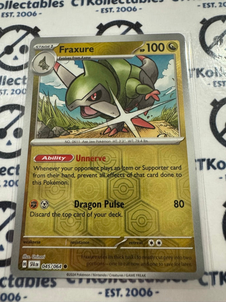 Fraxure Reverse Holo #046/064 2024 Shrouded Fable Pokemon TCG
