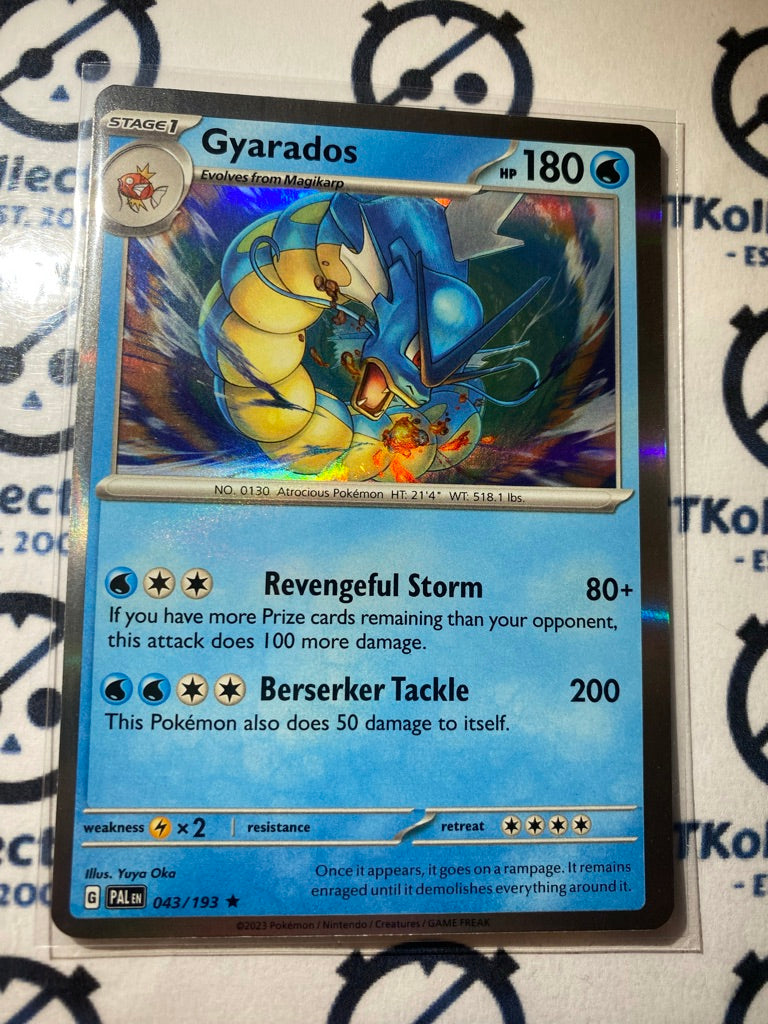 2 PALDEA EVOLVED POKEMON RARE GYARADOS (Holo) 43/193+ MAGIKARP