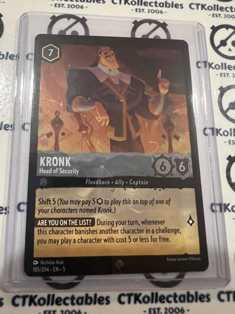 2024 Disney Lorcana Shimmering Skies COLD Foil Kronk 185/204