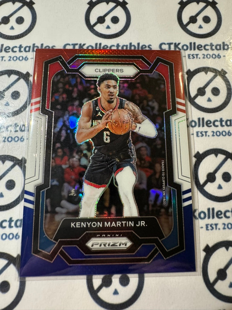 2023-24 NBA Panini Prizm Kenyon Martin Jr. Red White Blue Prizm #241 Clippers
