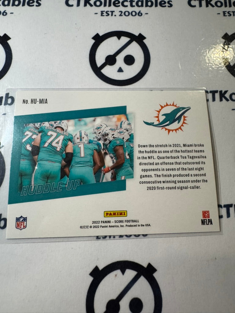 2022 NFL Panini Score Huddle Up #HU-5 Miami Dolphins