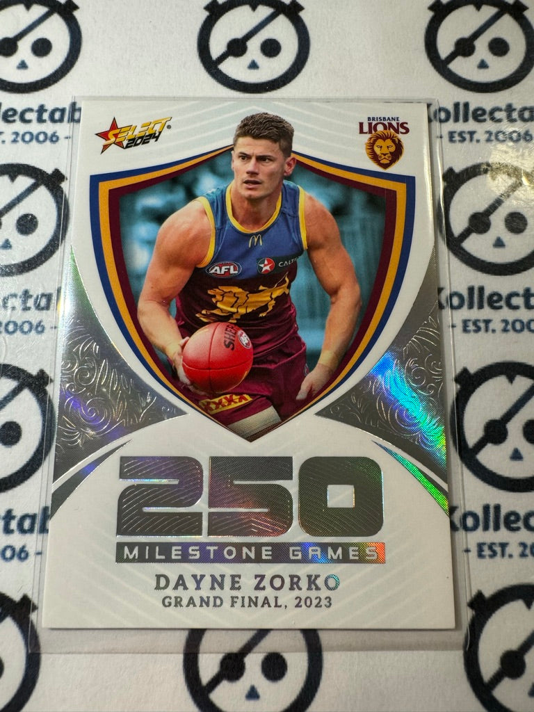 2024 AFL Footy Stars Milestone 250 Games - MG12 Dayne Zorko Lions
