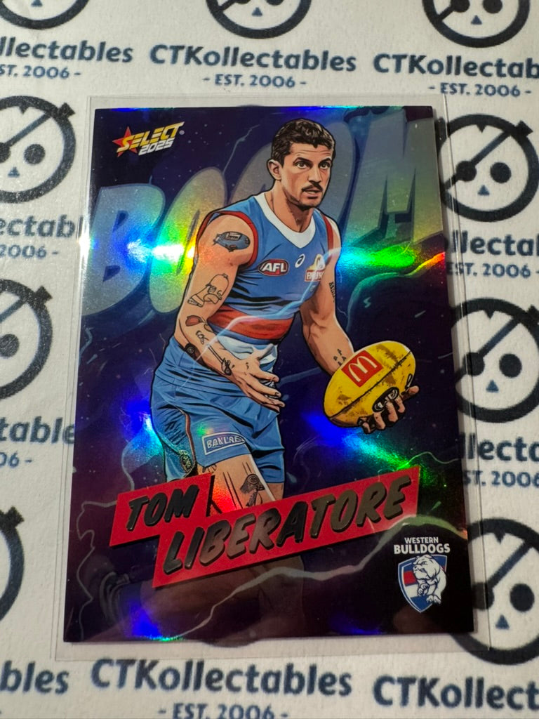 2025 AFL Footy Stars Luminous Tom Liberatore Boom! #293/360 #BM210 Bulldogs