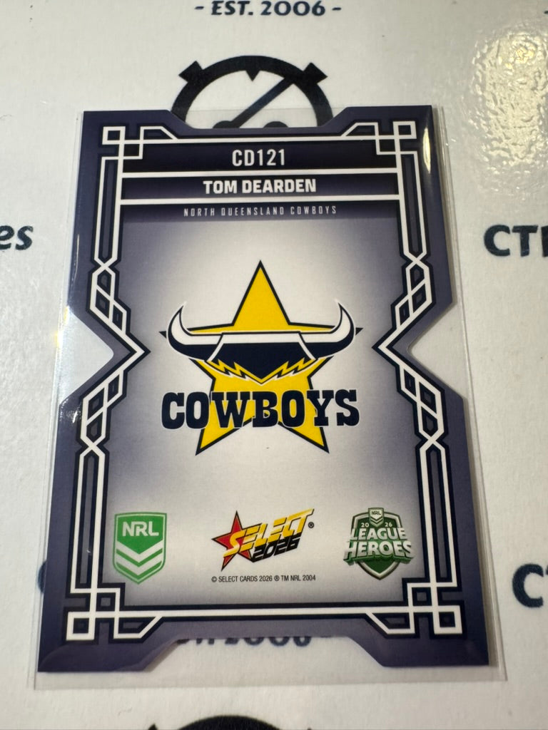 2026 Select NRL League Heroes Colours Diecut #CD121 Tom Dearden Cowboys