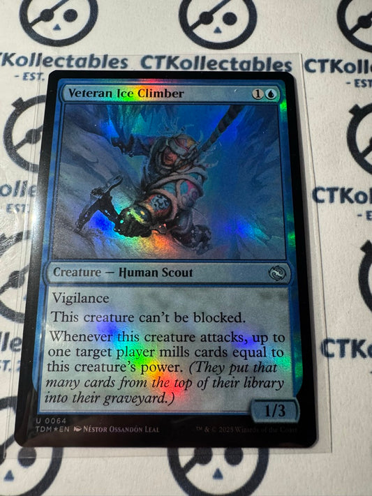 Magic The Gathering Tarkir Dragonstorm Veteran Ice Climber FOIL 0064 U -