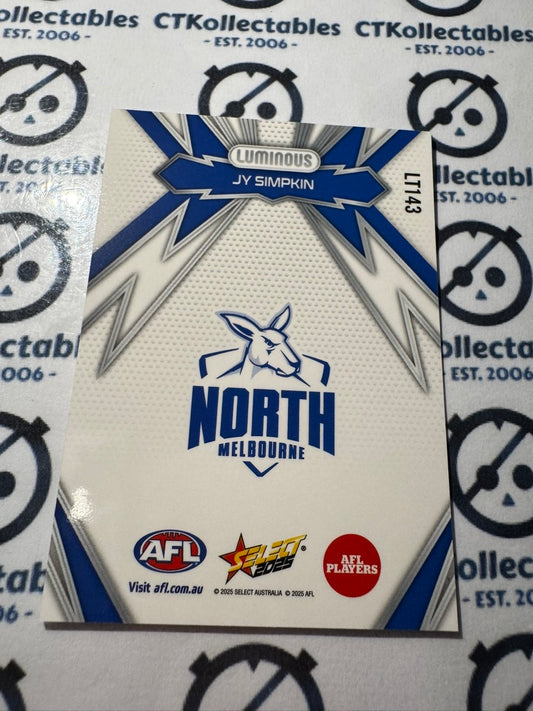 2025 AFL Footy Stars Thunderbolt LT143 Jy Simpkin Kangaroos
