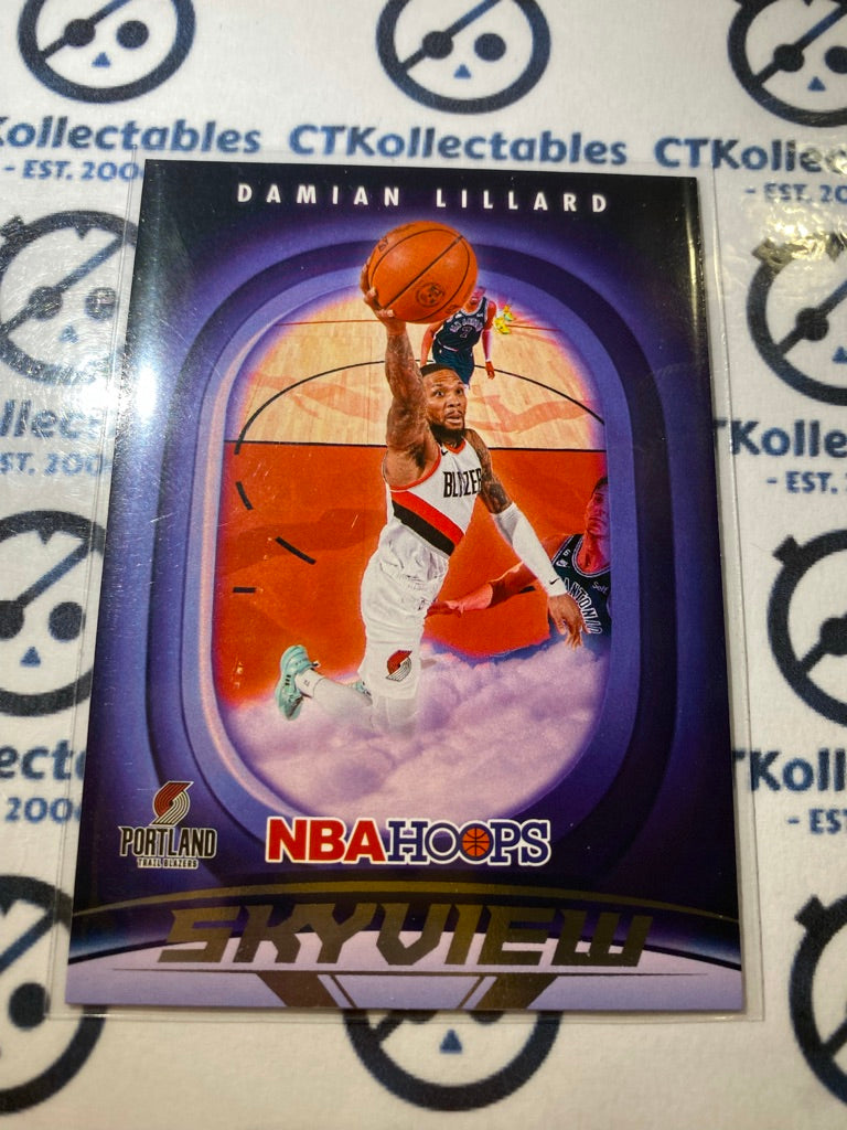 2023-24 Panini NBA HOOPS Damien Lillard Skyview #23 Portland