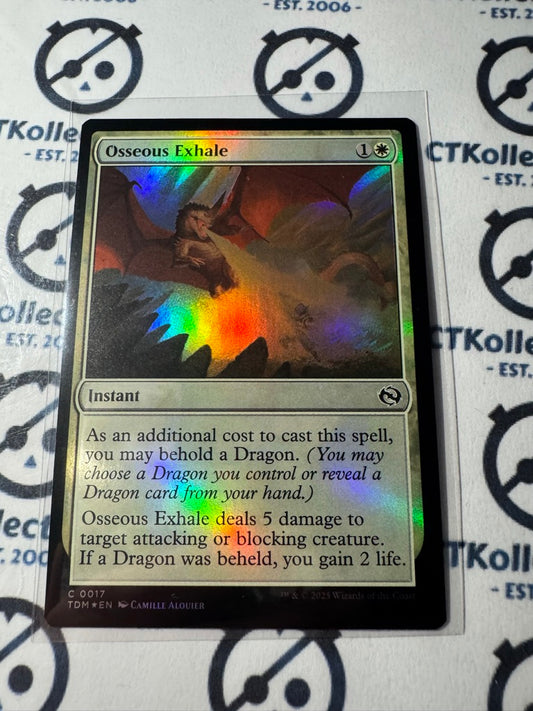 Magic The Gathering Tarkir Dragonstorm Osseous Exhale FOIL 0017