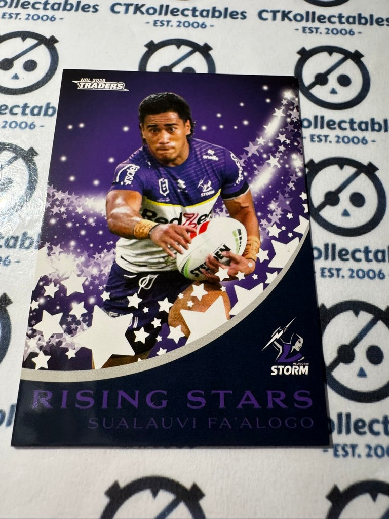 2025 NRL Traders Rising Stars RS 23 / 51 STORM SUALAUVI FA’ALOGO