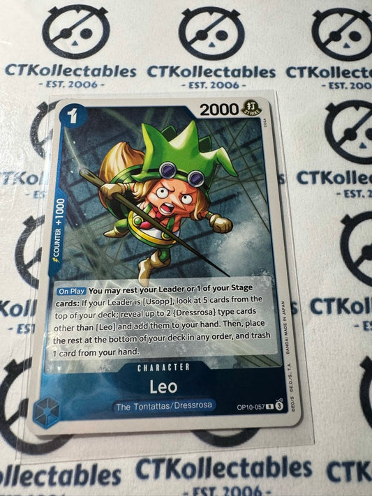 One Piece TCG Leo FOIL Card OP10-057 R Royal Blood NM/M