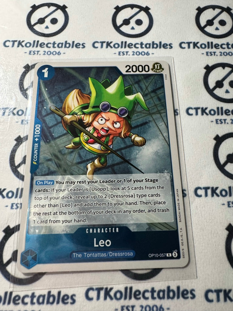 One Piece TCG Leo FOIL Card OP10-057 R Royal Blood NM/M