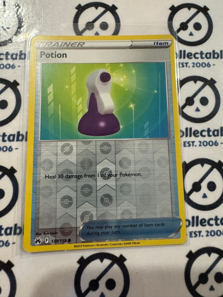 Potion Reverse Holo #139/159 2023 Crown Zenith Pokémon Card