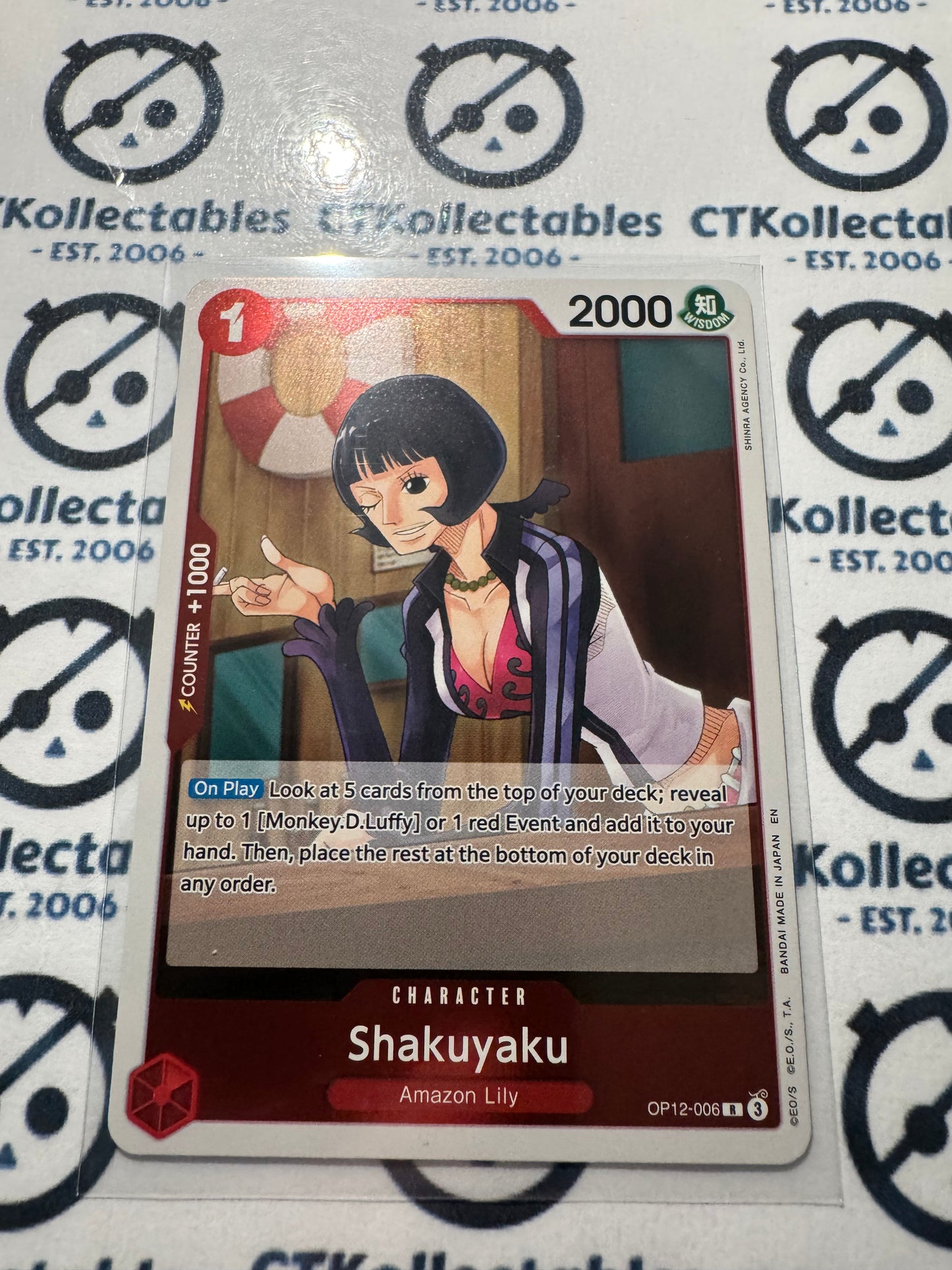 One Piece : Legacy of the Master FOIL OP12-006 – Shakuyaku – Rare Card