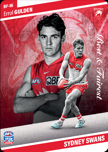 2024 AFL Teamcoach Best & Fairest BF-16 Errol Gulden