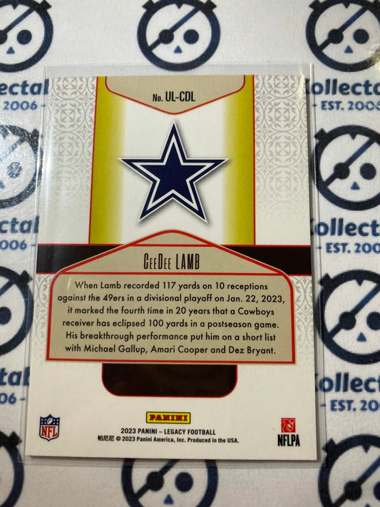 2023 NFL Panini Legacy CeeDee Lamb Under The Lights #UL-CDL Cowboys