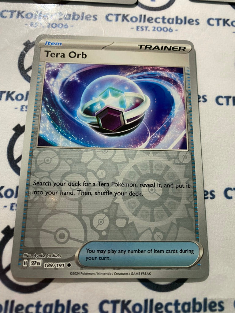 Tera Orb Reverse Holo #189/191 Surging Sparks Pokémon TCG 2024
