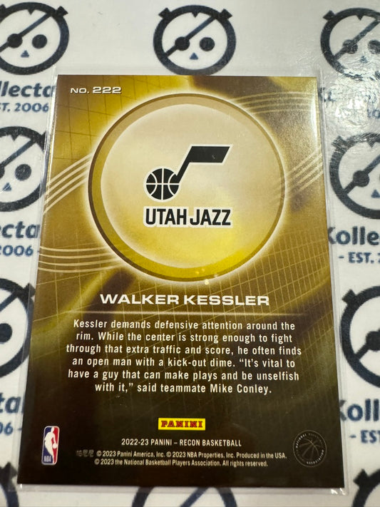 2022-23 NBA Recon Walker Kessler Gold rookie Card #222 Jazz