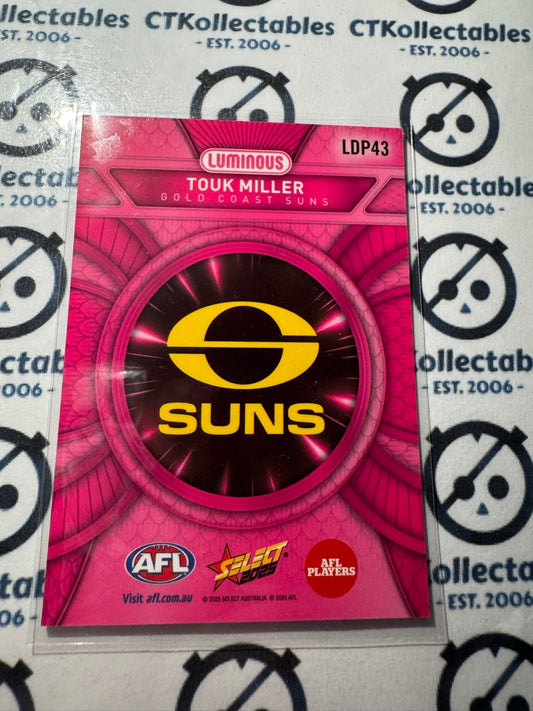 2025 AFL Footy Stars Luminous Touk Miller #LDP43 Dragon Scales PINK Suns