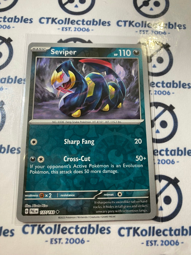 Seviper Reverse Holo #137/193 2023 Paldea Evolved Pokemon Card