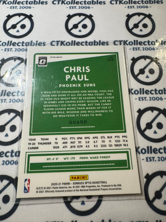 2020-21 NBA Donruss Optic Chris Paul Holo Prizm #100 Suns