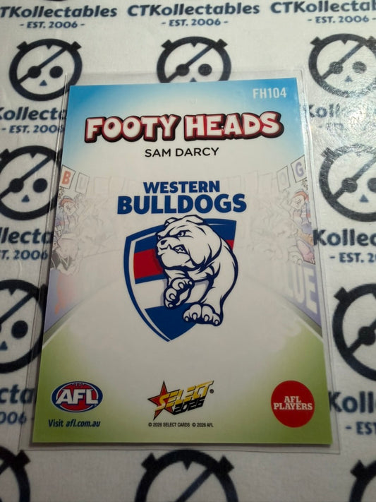 2026 Select AFL Footy Stars Footy Heads FH104 Sam Darcy Bulldogs