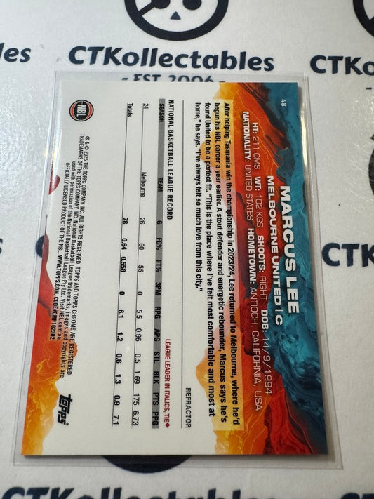 2024-25 Topps NBL Chrome MARCUS LEE Refractor #48