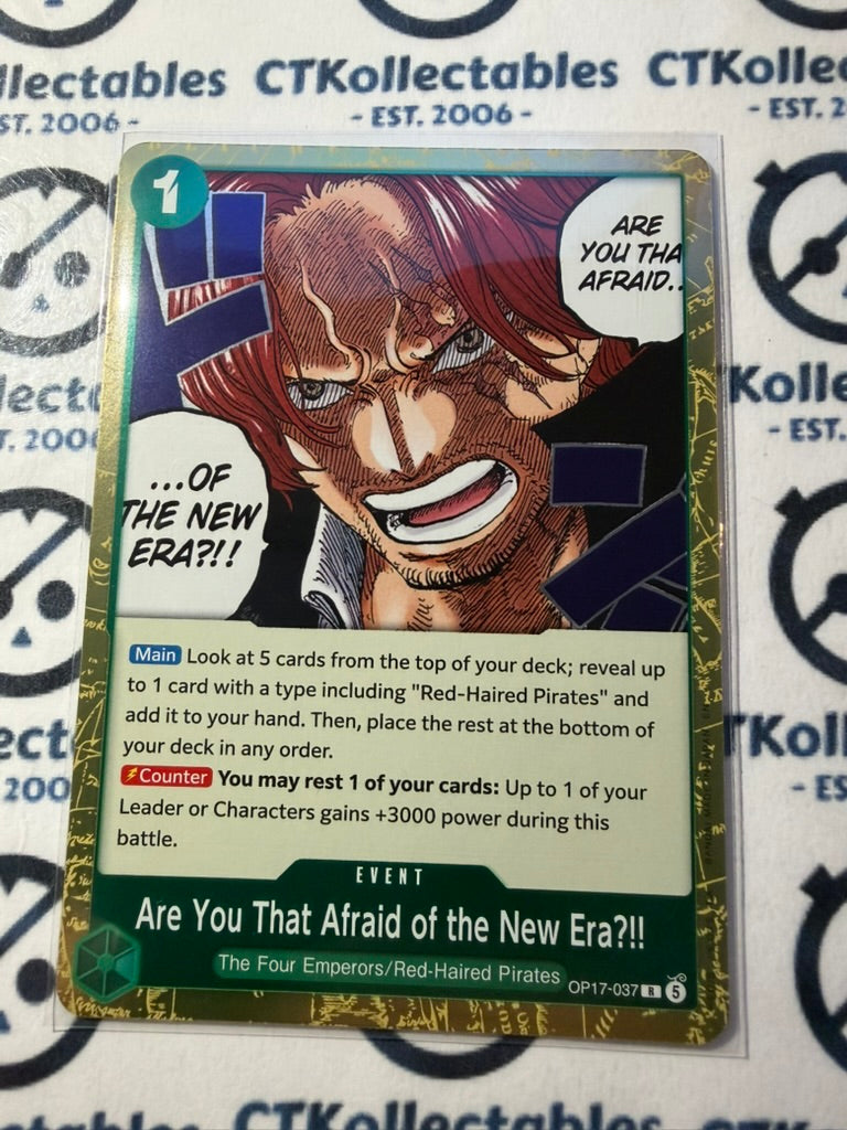 Are You That Afraid R FOIL OP17-037 One Piece The World's Strongest Warrior ENG