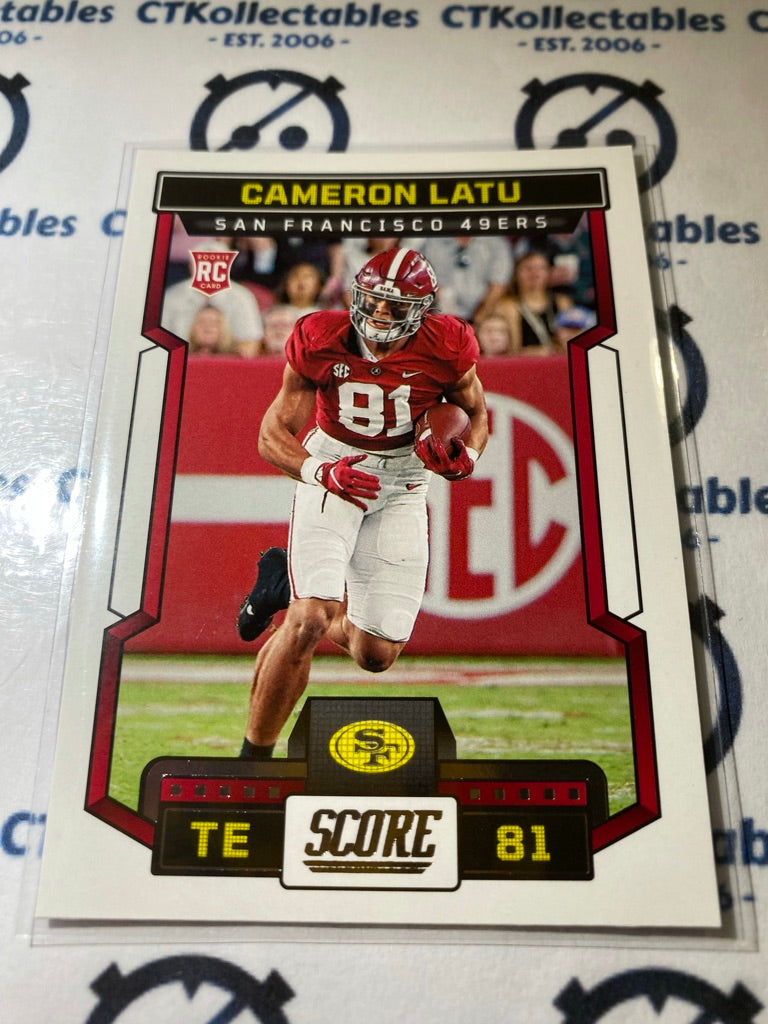 2023 NFL Panini Score #343 Cameron Latu - San Francisco 49ers