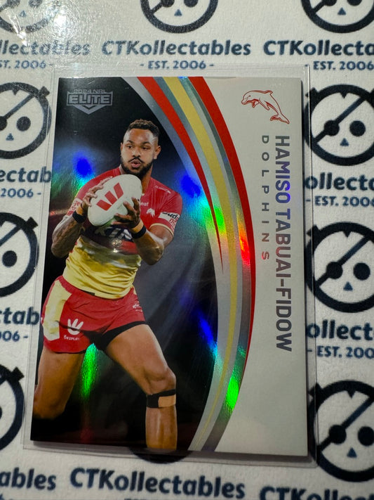 2024 NRL TLA Elite Pearl Silver - P045 Hamiso Tabuai-Fidow Dolphins