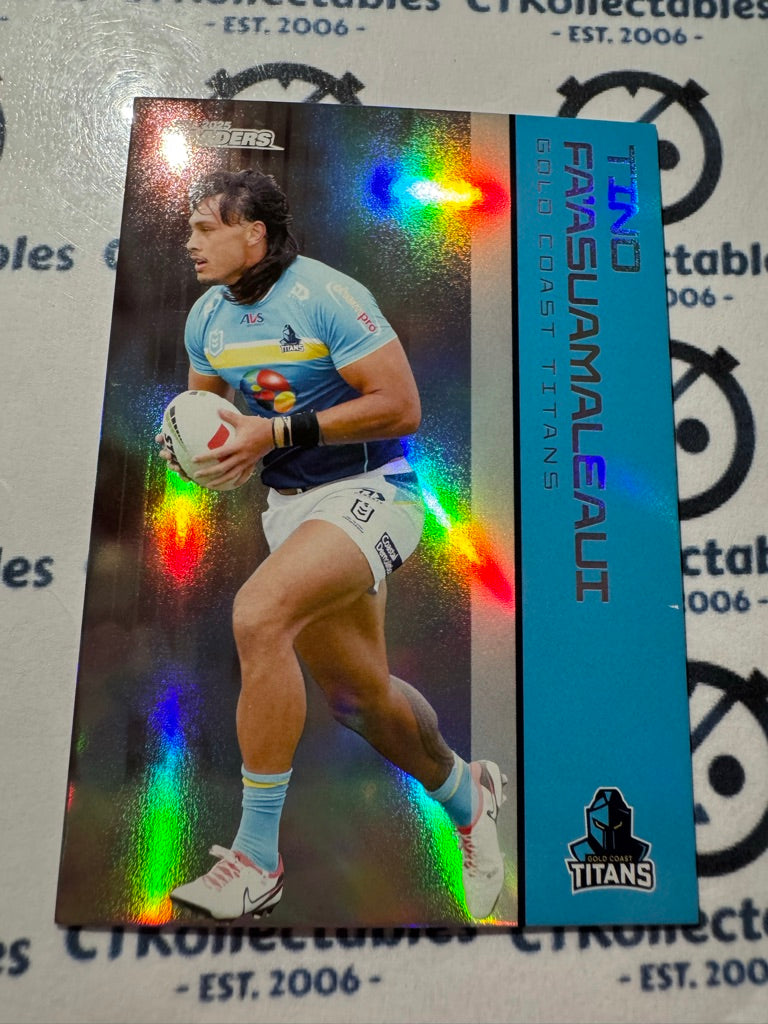 2025 NRL Traders Silver Parallel PS 049 TINO FA’ASUAMALEAUI TITANS