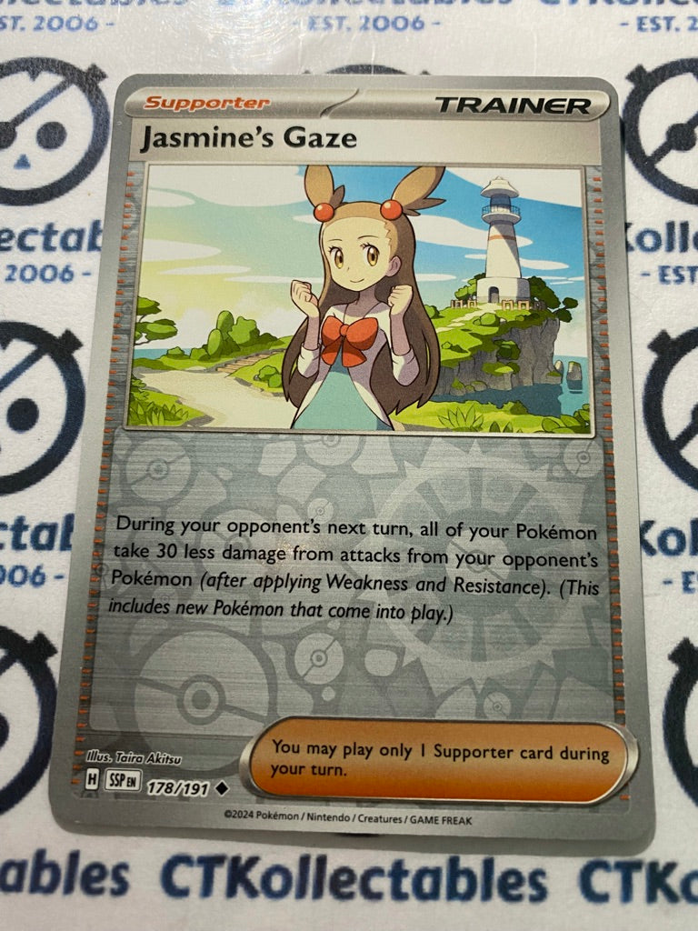 Jasmine's Gaze Reverse Holo #178/191 Surging Sparks Pokémon TCG 2024