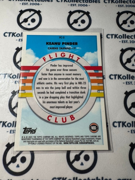 2022-23 Topps NBL Chrome Keanu Pinder FLIGHT CLUB FC-5 Taipans