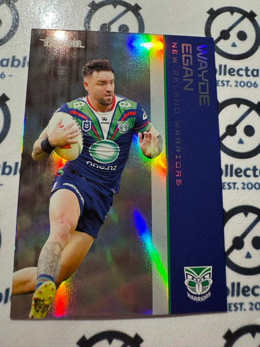2025 NRL Traders Silver Parallel PS 138 WAYDE EGAN WARRIORS