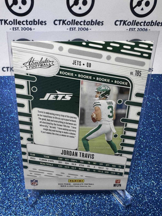 2024 NFL Panini Absolute Rookie RC #195 Jordan Travis New York Jets