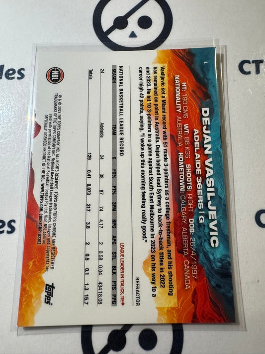 2024-25 Topps NBL Chrome DEJAN VASILJEVIC Refractor #1