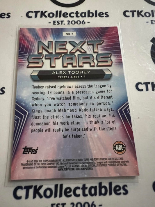 2023-24 Topps NBL Chrome Alex Toohey Next Stars NX-7 SSP RC rookie Kings